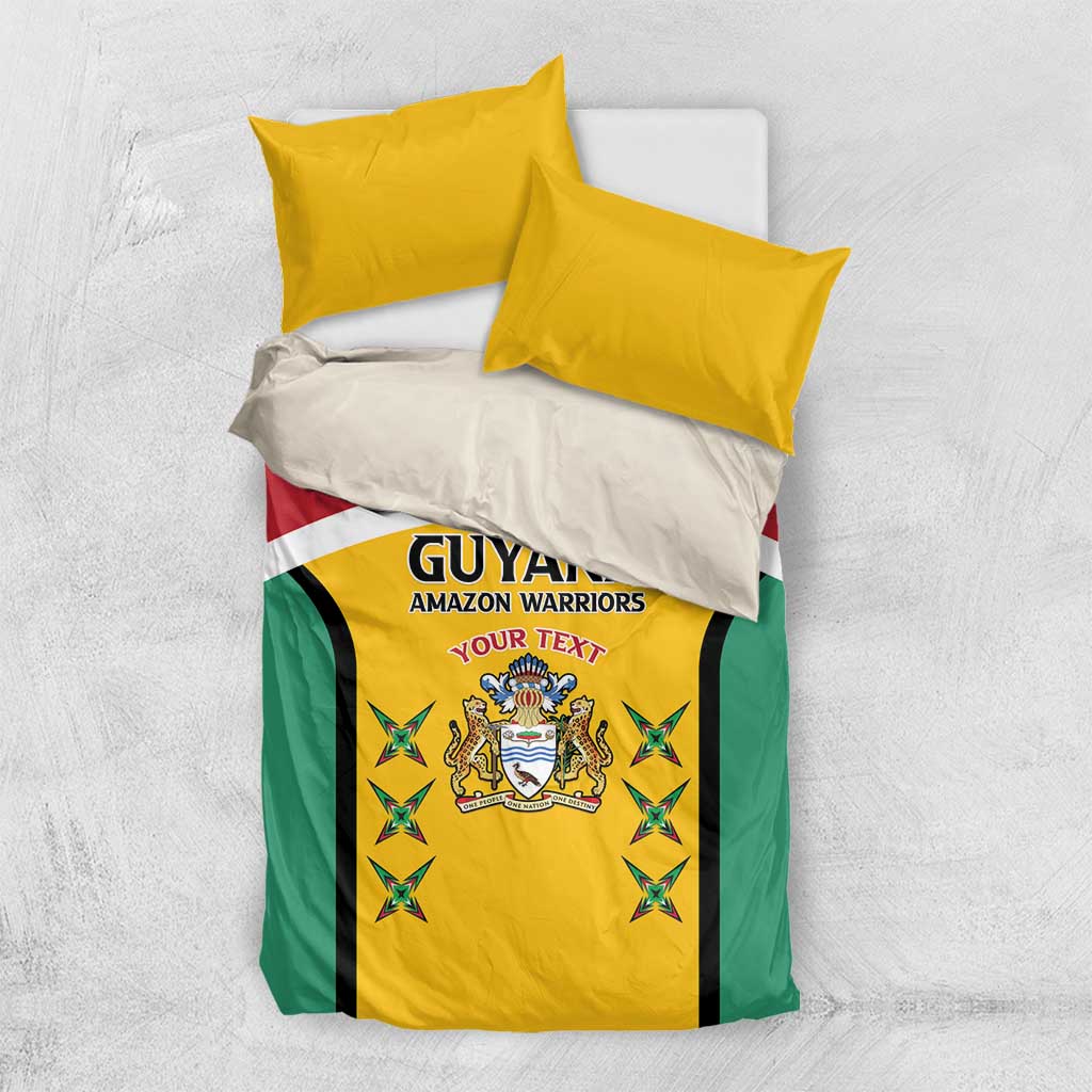 Custom Guyana Cricket Bedding Set Come On Amazon Warriors