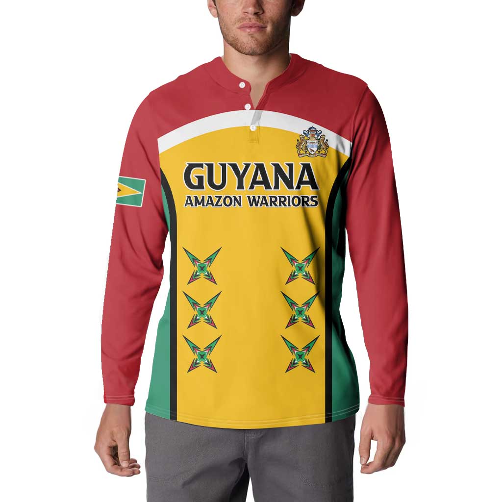 Custom Guyana Cricket Button Sweatshirt Come On Amazon Warriors