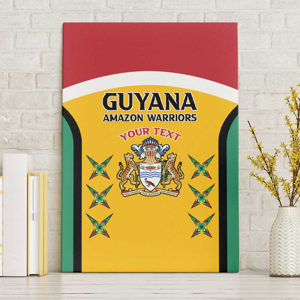 Custom Guyana Cricket Canvas Wall Art Come On Amazon Warriors