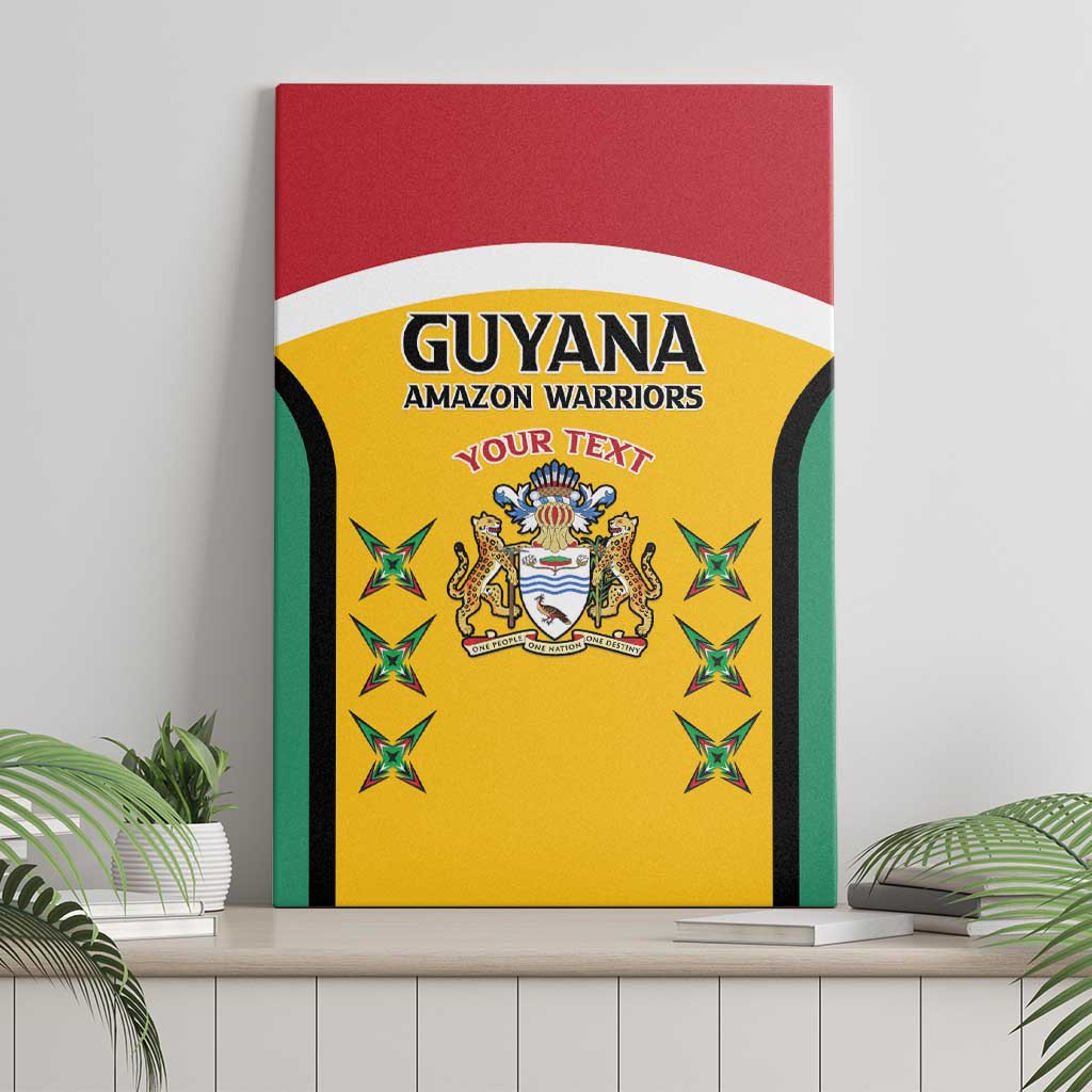 Custom Guyana Cricket Canvas Wall Art Come On Amazon Warriors