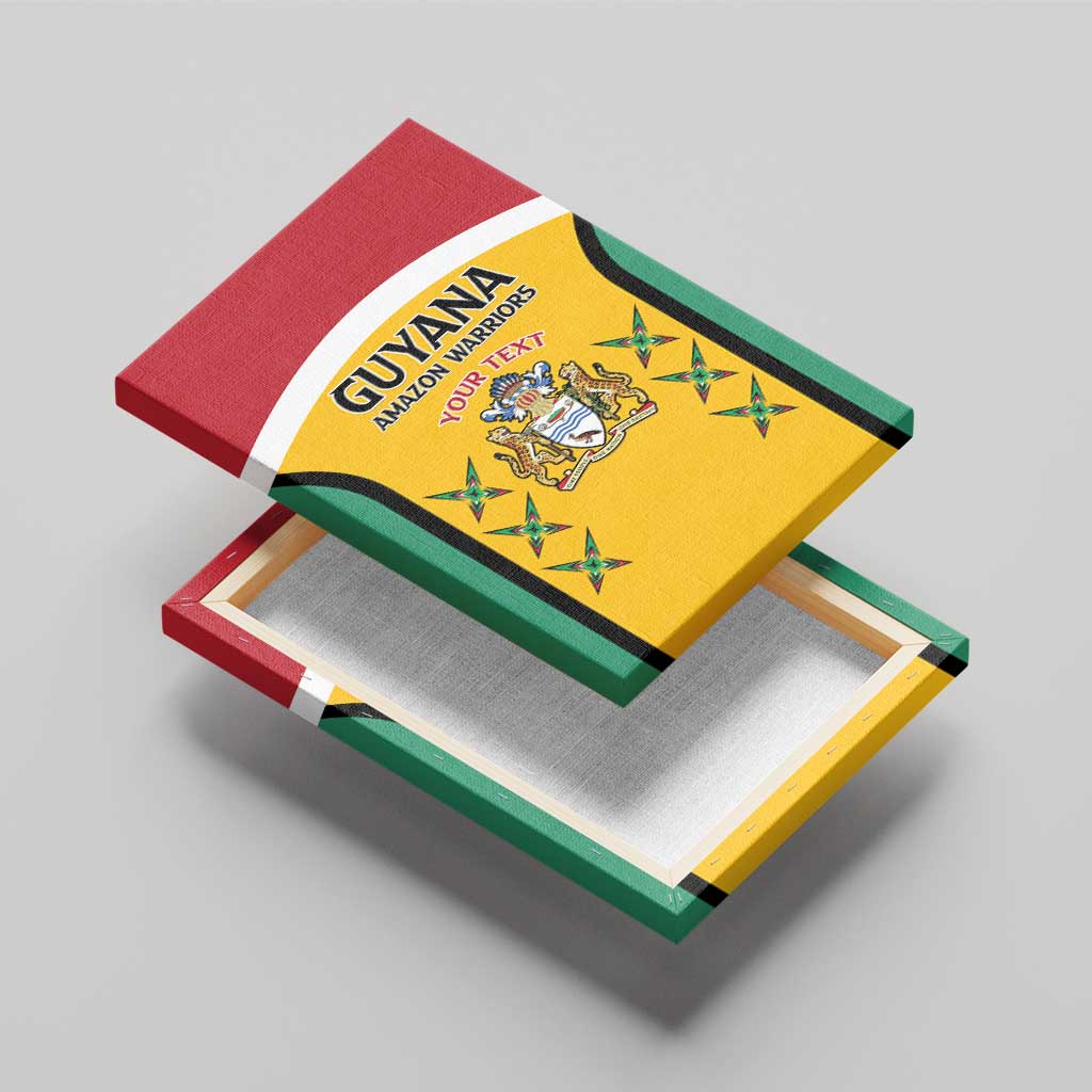 Custom Guyana Cricket Canvas Wall Art Come On Amazon Warriors
