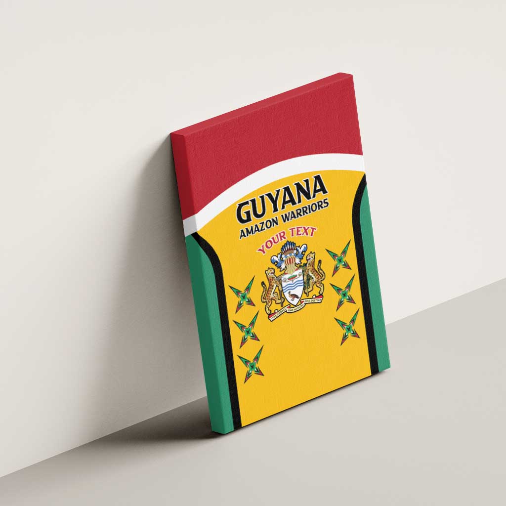 Custom Guyana Cricket Canvas Wall Art Come On Amazon Warriors