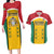 Custom Guyana Cricket Couples Matching Long Sleeve Bodycon Dress and Hawaiian Shirt Come On Amazon Warriors