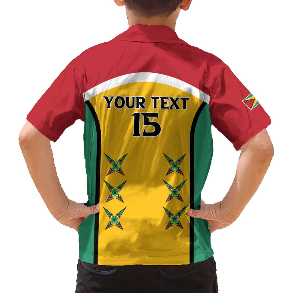 Custom Guyana Cricket Family Matching Long Sleeve Bodycon Dress and Hawaiian Shirt Come On Amazon Warriors