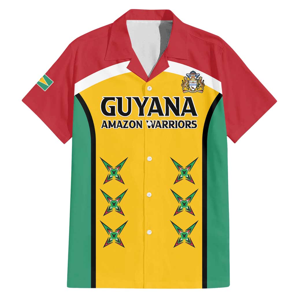 Custom Guyana Cricket Family Matching Mermaid Dress and Hawaiian Shirt Come On Amazon Warriors