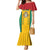 Custom Guyana Cricket Family Matching Mermaid Dress and Hawaiian Shirt Come On Amazon Warriors