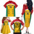 Custom Guyana Cricket Family Matching Off The Shoulder Long Sleeve Dress and Hawaiian Shirt Come On Amazon Warriors