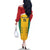 Custom Guyana Cricket Family Matching Off The Shoulder Long Sleeve Dress and Hawaiian Shirt Come On Amazon Warriors
