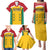 Custom Guyana Cricket Family Matching Puletasi and Hawaiian Shirt Come On Amazon Warriors