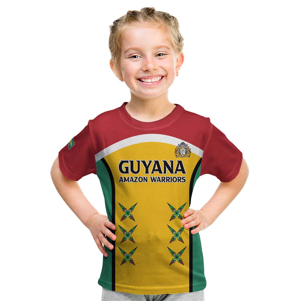 Custom Guyana Cricket Kid T Shirt Come On Amazon Warriors