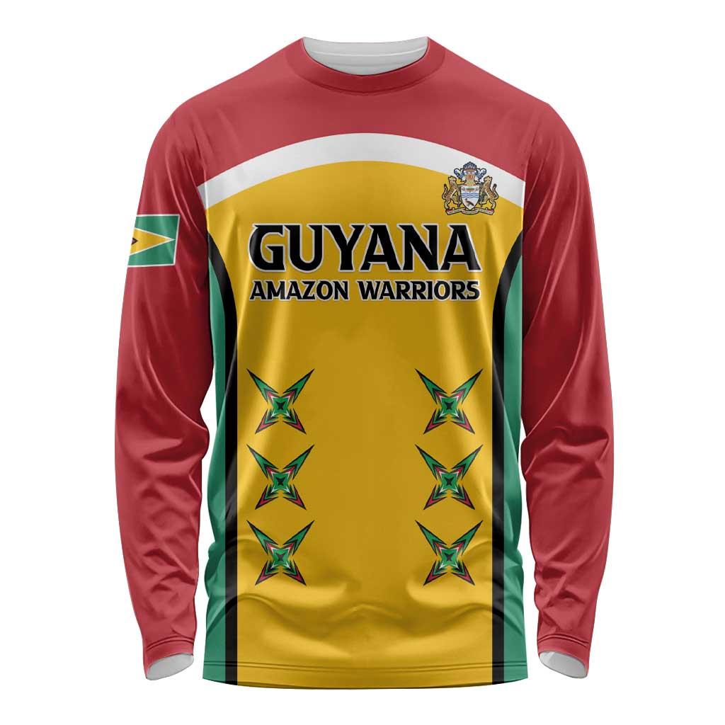 Custom Guyana Cricket Long Sleeve Shirt Come On Amazon Warriors