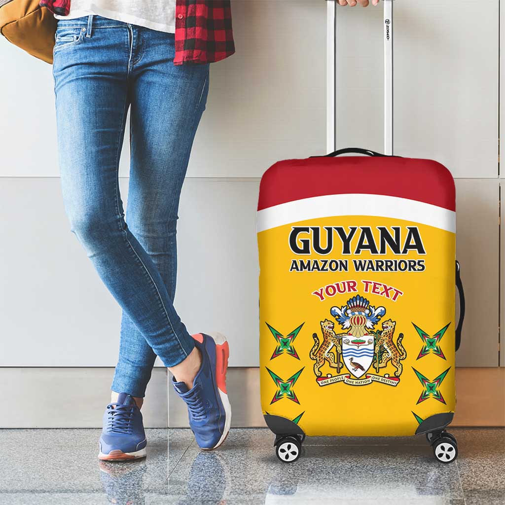 Custom Guyana Cricket Luggage Cover Come On Amazon Warriors