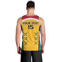 Custom Guyana Cricket Men Tank Top Come On Amazon Warriors