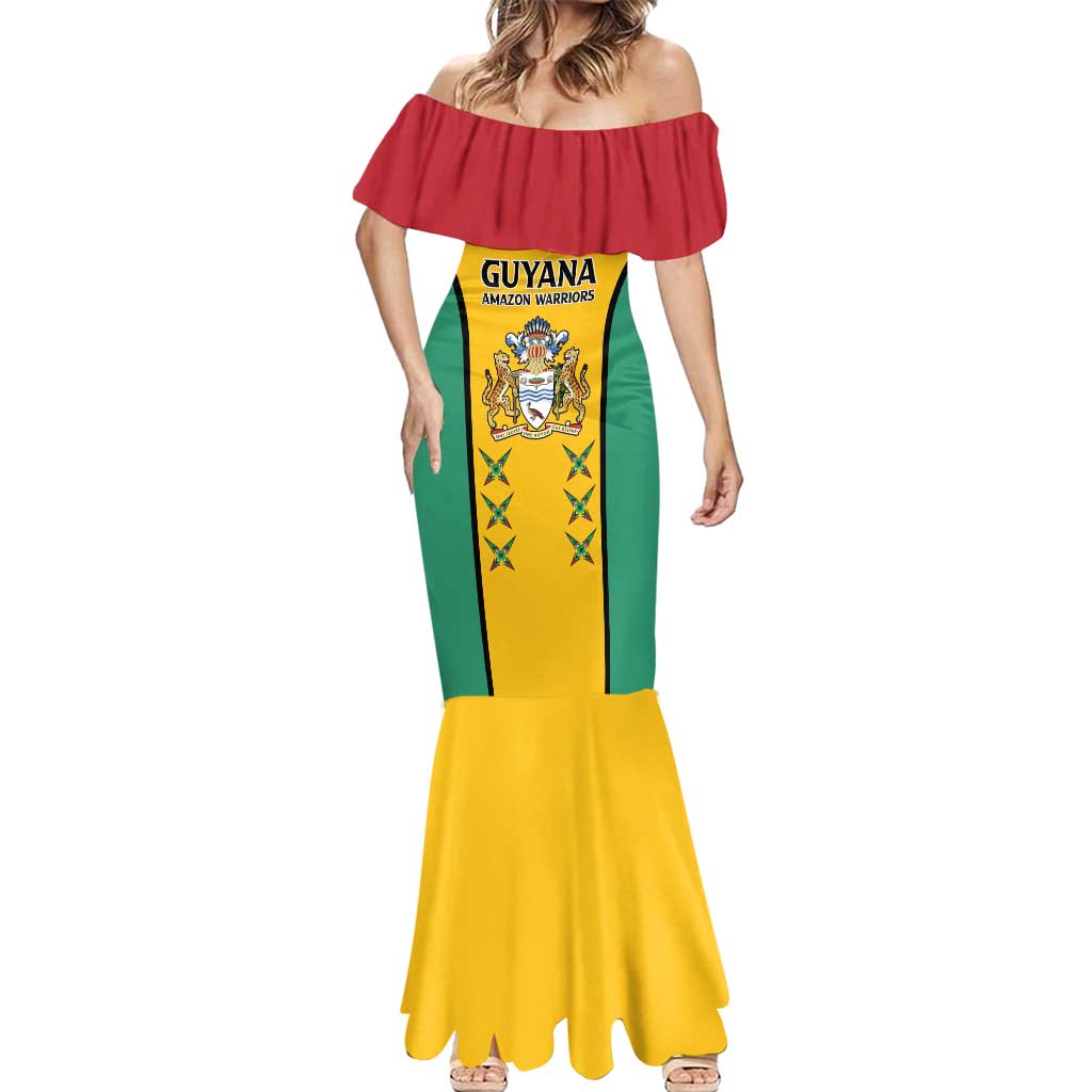 Custom Guyana Cricket Mermaid Dress Come On Amazon Warriors