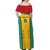 Custom Guyana Cricket Off Shoulder Maxi Dress Come On Amazon Warriors