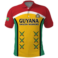 Custom Guyana Cricket Polo Shirt Come On Amazon Warriors