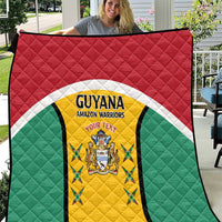 Custom Guyana Cricket Quilt Come On Amazon Warriors