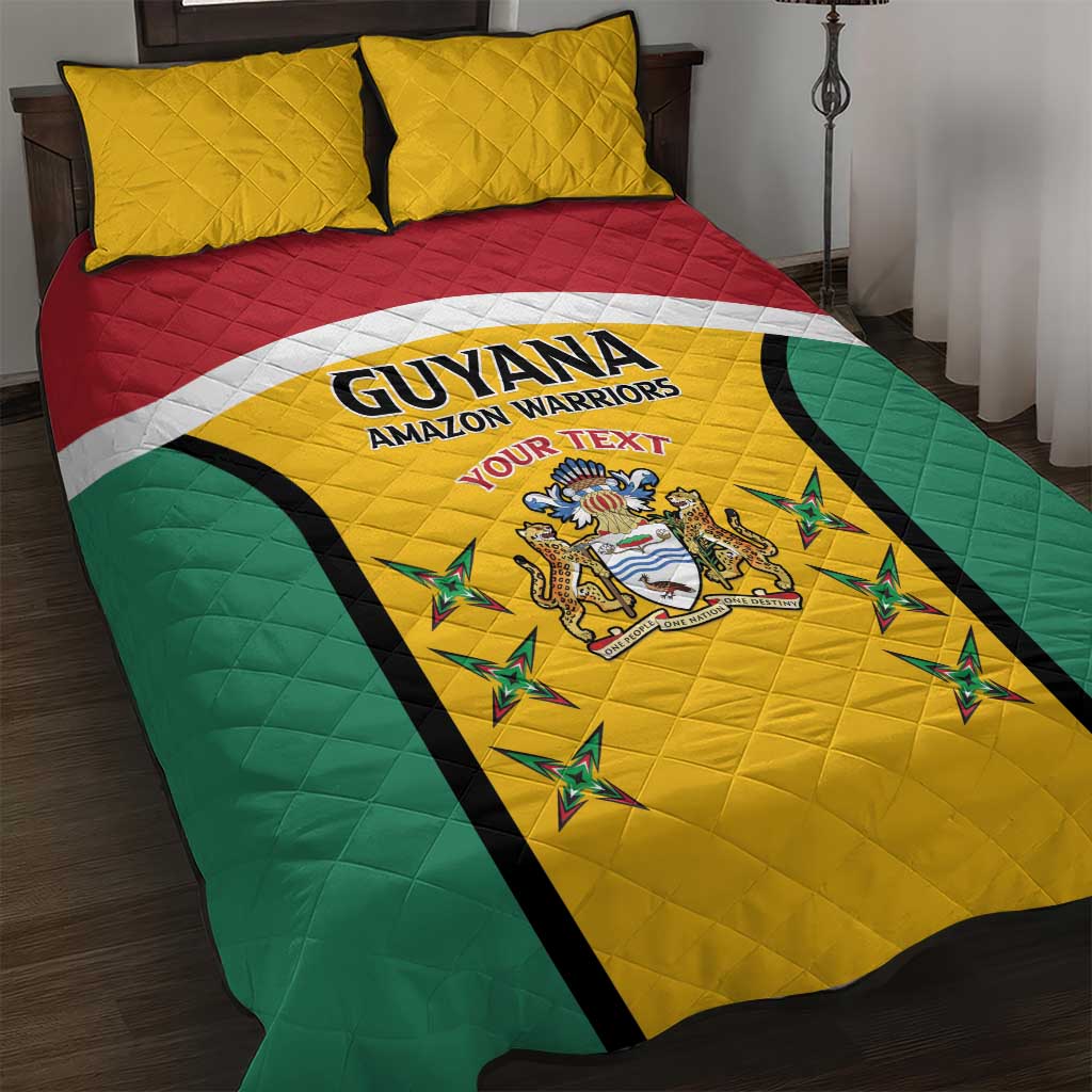 Custom Guyana Cricket Quilt Bed Set Come On Amazon Warriors