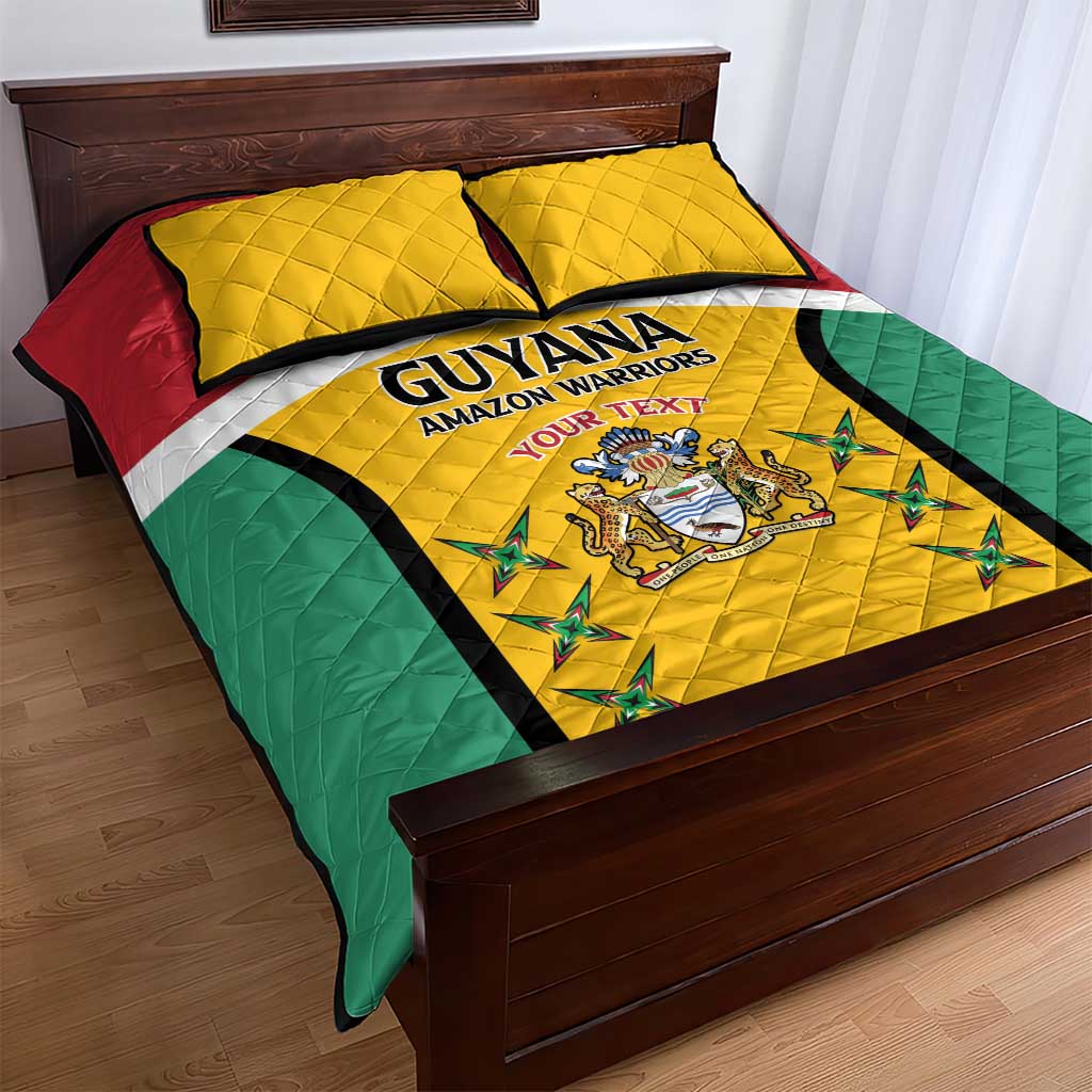 Custom Guyana Cricket Quilt Bed Set Come On Amazon Warriors