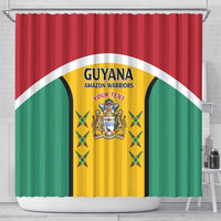 Custom Guyana Cricket Shower Curtain Come On Amazon Warriors
