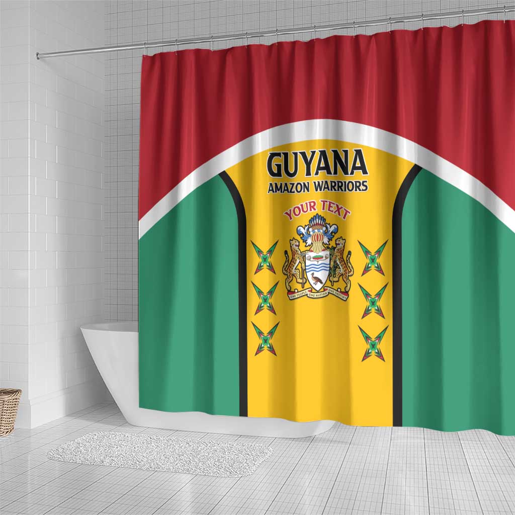 Custom Guyana Cricket Shower Curtain Come On Amazon Warriors