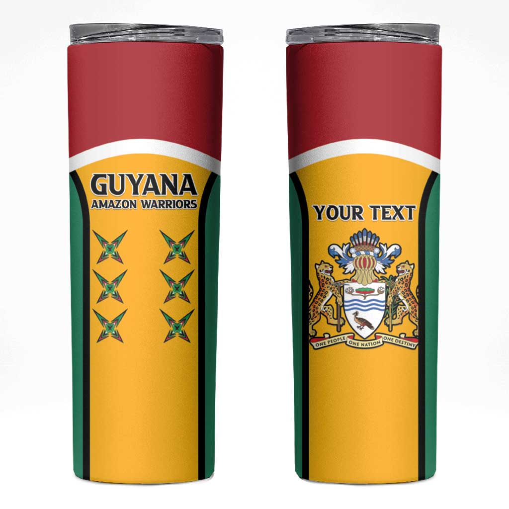 Custom Guyana Cricket Skinny Tumbler Come On Amazon Warriors