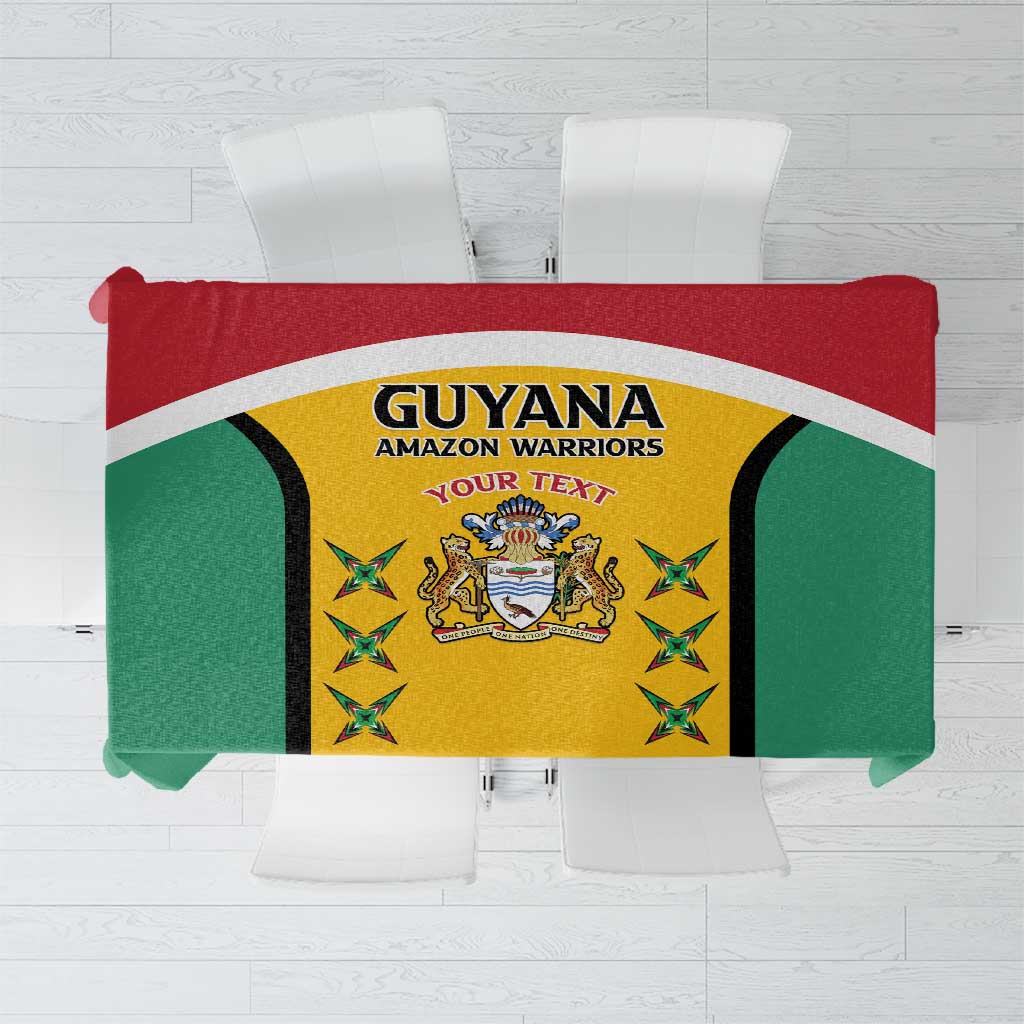Custom Guyana Cricket Tablecloth Come On Amazon Warriors