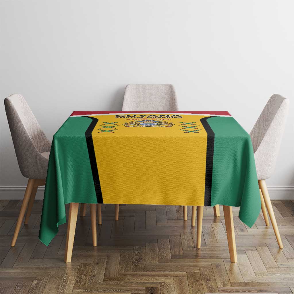 Custom Guyana Cricket Tablecloth Come On Amazon Warriors