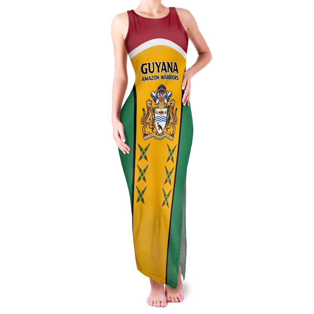 Custom Guyana Cricket Tank Maxi Dress Come On Amazon Warriors