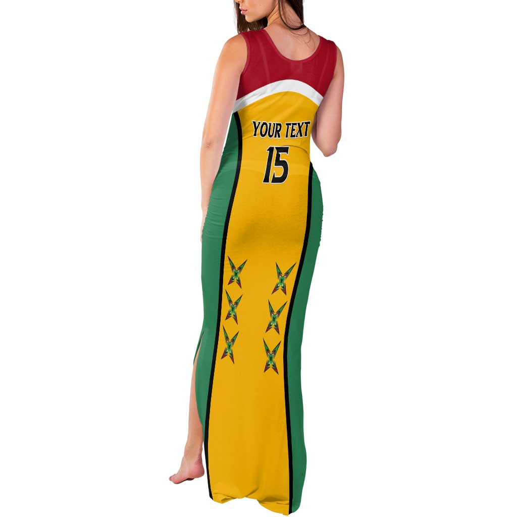 Custom Guyana Cricket Tank Maxi Dress Come On Amazon Warriors