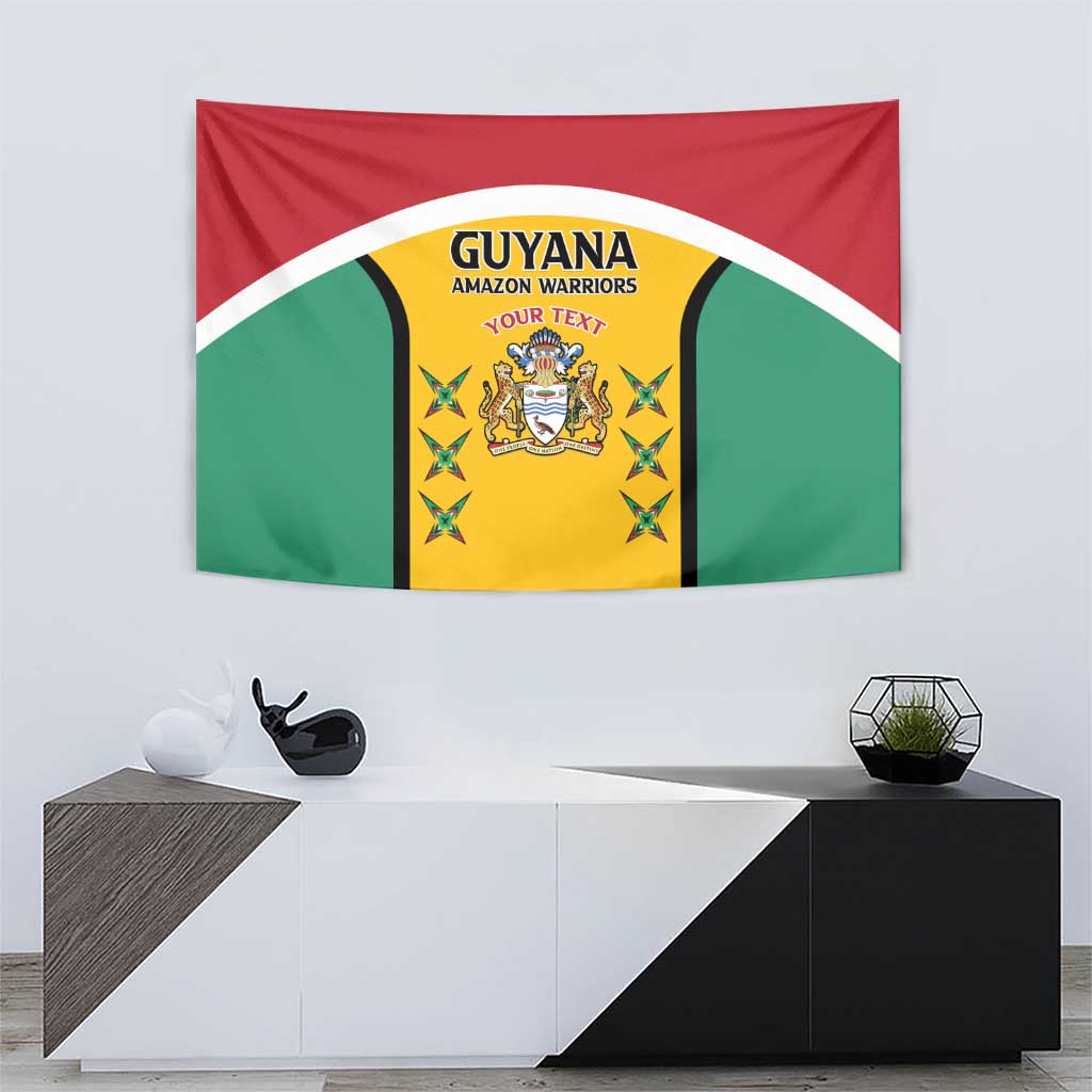 Custom Guyana Cricket Tapestry Come On Amazon Warriors