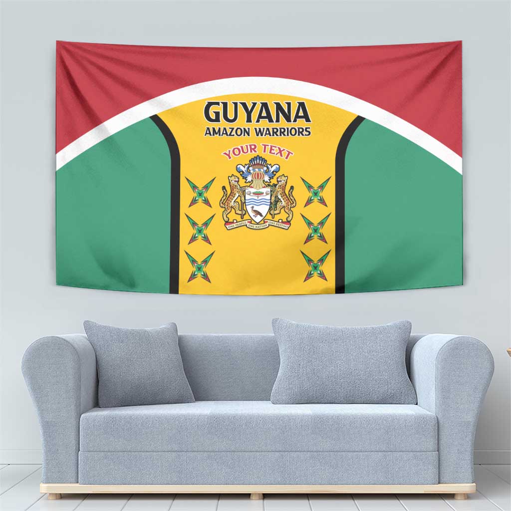 Custom Guyana Cricket Tapestry Come On Amazon Warriors