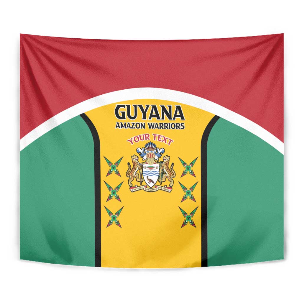 Custom Guyana Cricket Tapestry Come On Amazon Warriors