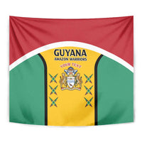 Custom Guyana Cricket Tapestry Come On Amazon Warriors