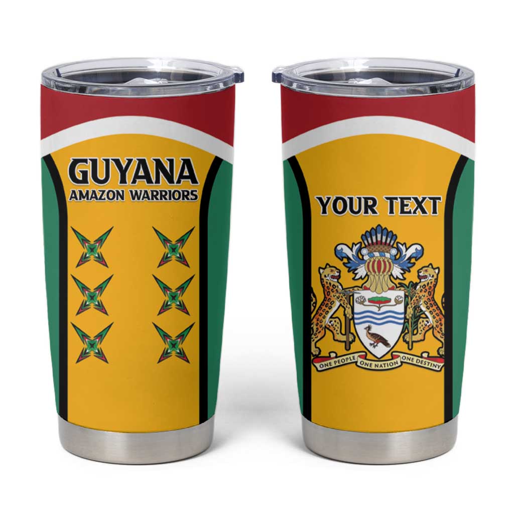 Custom Guyana Cricket Tumbler Cup Come On Amazon Warriors