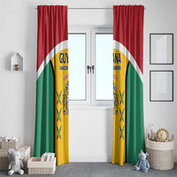 Custom Guyana Cricket Window Curtain Come On Amazon Warriors