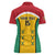 Custom Guyana Cricket Women Polo Shirt Come On Amazon Warriors