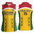 Custom Guyana Cricket Women Sleeveless Polo Shirt Come On Amazon Warriors