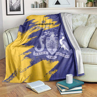 Custom Barbados Royals Cricket Blanket Coat Of Arms Flag Style