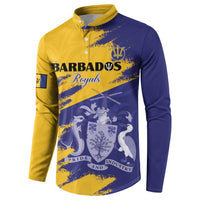 Custom Barbados Royals Cricket Button Sweatshirt Coat Of Arms Flag Style