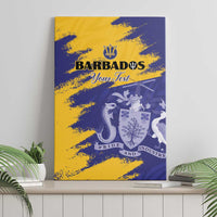 Custom Barbados Royals Cricket Canvas Wall Art Coat Of Arms Flag Style