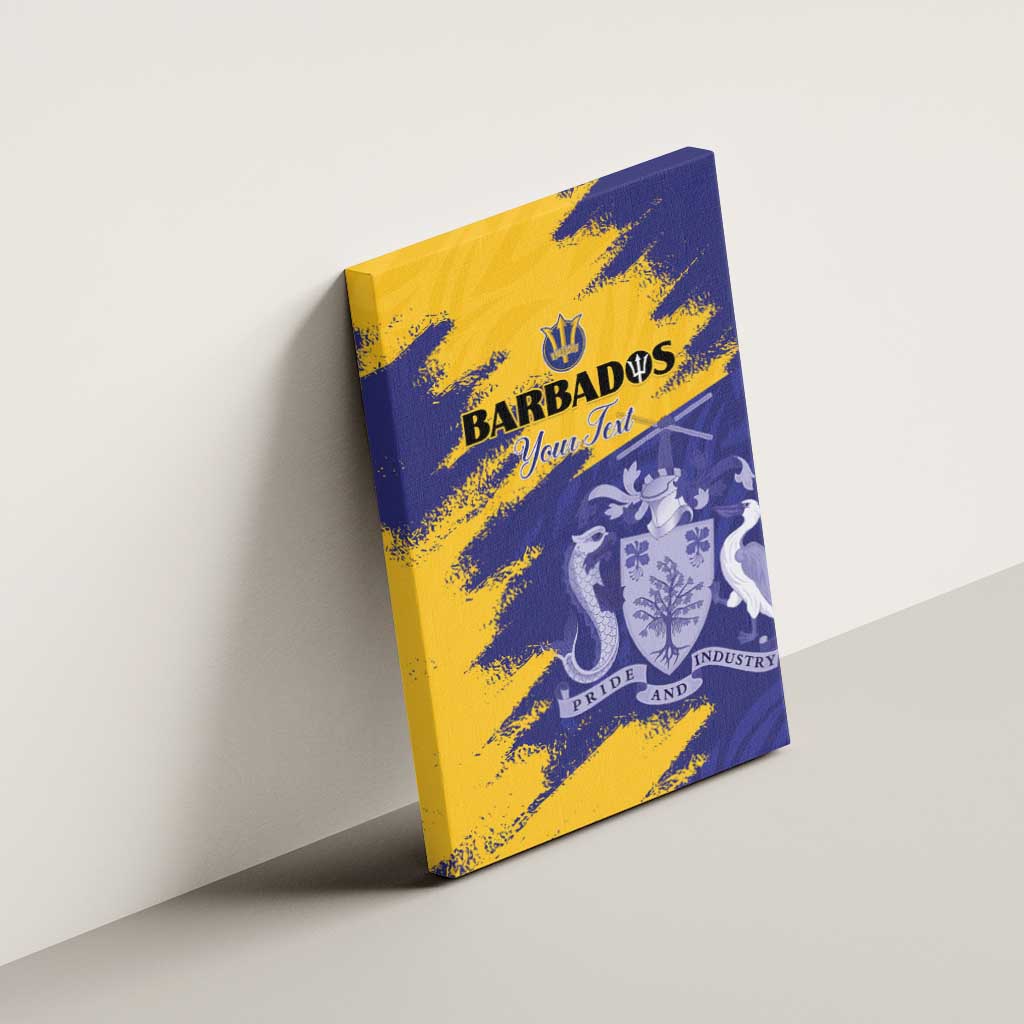 Custom Barbados Royals Cricket Canvas Wall Art Coat Of Arms Flag Style