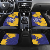 Custom Barbados Royals Cricket Car Mats Coat Of Arms Flag Style