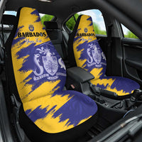 Custom Barbados Royals Cricket Car Seat Cover Coat Of Arms Flag Style