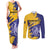 Custom Barbados Royals Cricket Couples Matching Tank Maxi Dress and Long Sleeve Button Shirt Coat Of Arms Flag Style