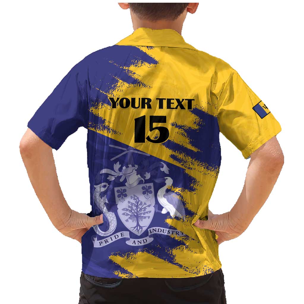 Custom Barbados Royals Cricket Family Matching Mermaid Dress and Hawaiian Shirt Coat Of Arms Flag Style