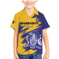 Custom Barbados Royals Cricket Family Matching Mermaid Dress and Hawaiian Shirt Coat Of Arms Flag Style
