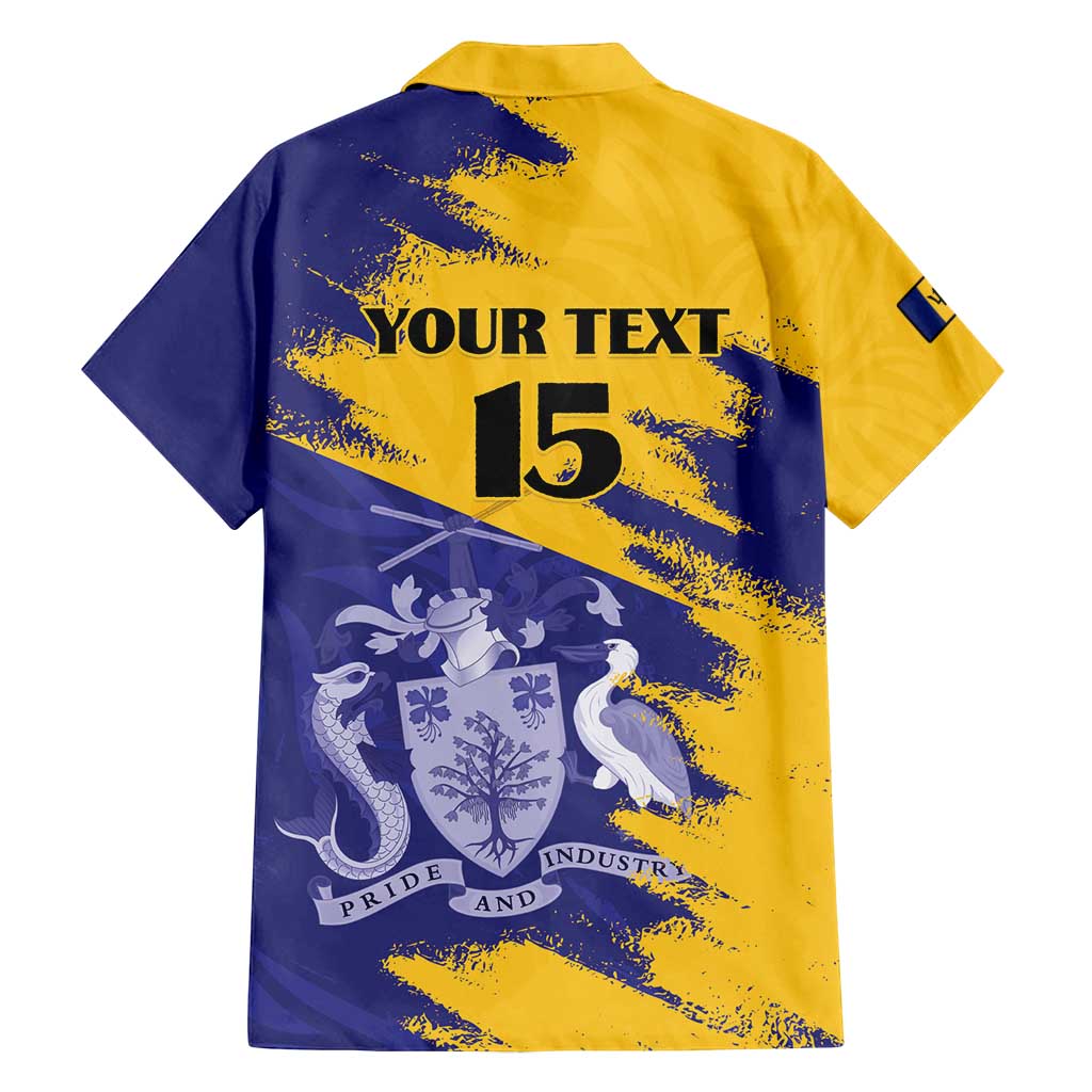 Custom Barbados Royals Cricket Family Matching Puletasi and Hawaiian Shirt Coat Of Arms Flag Style