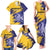 Custom Barbados Royals Cricket Family Matching Tank Maxi Dress and Hawaiian Shirt Coat Of Arms Flag Style