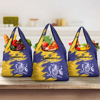 Custom Barbados Royals Cricket Grocery Bag Coat Of Arms Flag Style